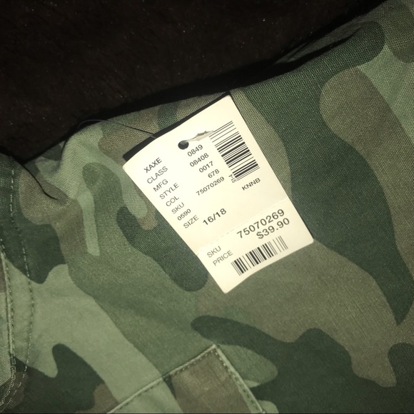 Justice Camouflage Jacket NWT - Picture 4 of 8